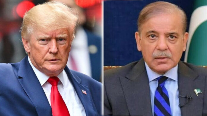 وزیراعظم محمد شہباز شریف کا خطے میں امن کے لیے قائدانہ اور متحرک کردار پر صدر ڈونلڈ ٹرمپ سے اظہار تشکر