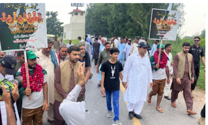 انجمن تاجران اوکاڑہ کی جانب سے پاک فوج سے اظہار یک جہتی کیلئے ریلی کا انعقاد