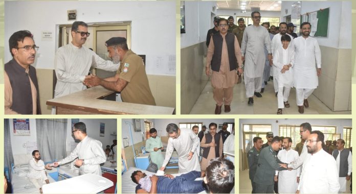 بھکر، ڈپٹی کمشنر اور ڈی پی او کا ڈسٹرکٹ ہسپتال اور ڈسٹرکٹ جیل کا دورہ