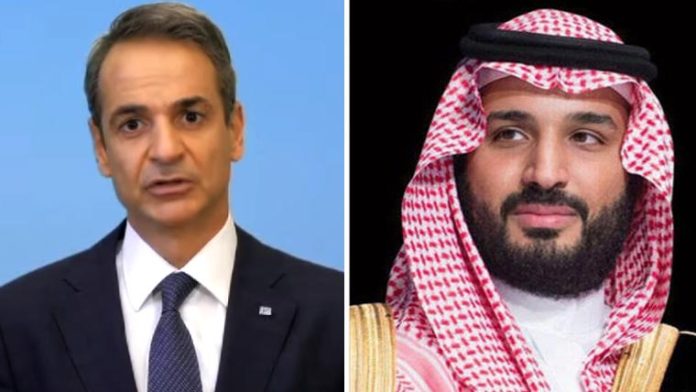 سعودی ولی عہد اور یونانی وزیراعظم کا اسرائیل، ایران کشیدگی پر تبادلہ خیال