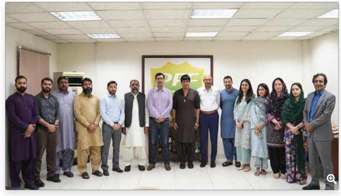 پاکستان فٹ بال فیڈریشن کے نومنتخب صدر سید محسن گیلانی کا فٹ بال ہاؤس کا پہلا سرکاری دورہ