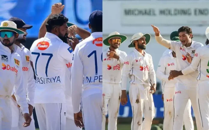 سری لنکا اور بنگلہ دیش کے درمیان پہلا ٹیسٹ میچ بغیر کسی نتیجے کے ختم ہو گیا