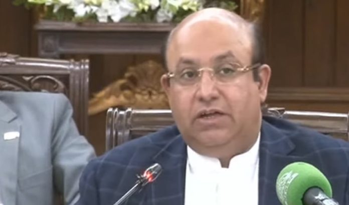 Provincial Finance Minister Mujtaba Shuja-ur-Rehman