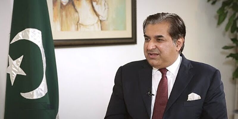 بیلجئیم میں پاکستان کے سفیر رحیم حیات قریشی کی یورپین انسٹی ٹیوٹ آف پیس کے ایگزیکٹو ڈائریکٹر مائیکل کیٹنگ سے ملاقات