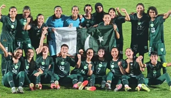 اے ایف سی ویمنز ایشین کپ کوالیفائرز پاکستان نے اپنے آخری گروپ میچ میں کرغزستان کو 1-2 سے شکست دے کر مسلسل دوسری کامیابی حاصل کر لی
