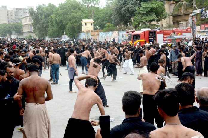 کراچی میں 10محرم الحرام کا مرکزی جلوس اختتام پذیر ہوگیا