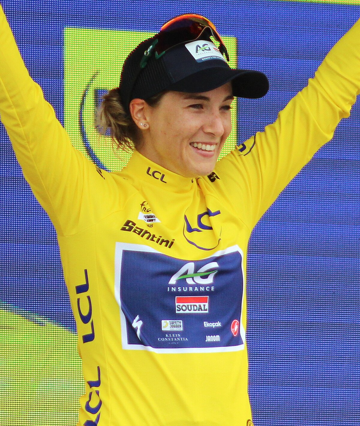 Mauritian cyclist Kimberley Le Court
