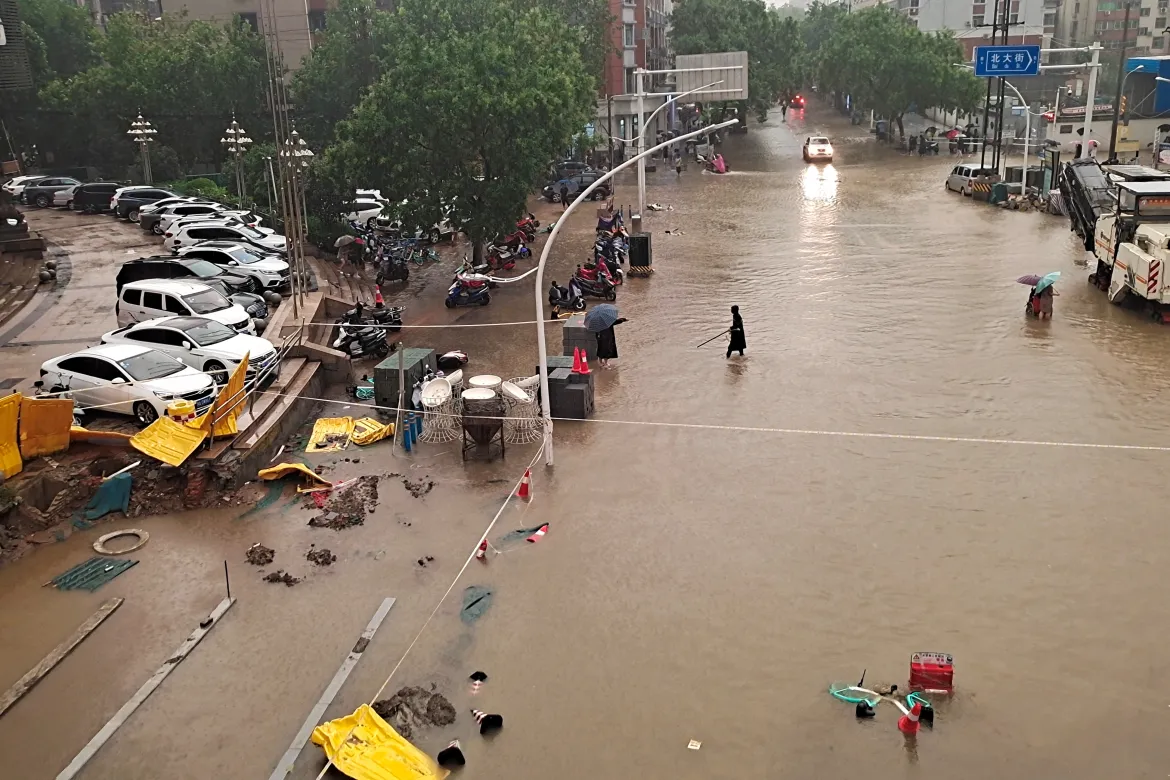 Torrential rains in China