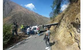 Bus accident in Peru's Andes mountains