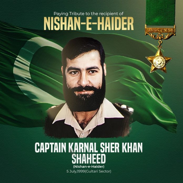Captain Colonel Sher Khan martyred