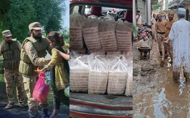 خیبر پختونخوا میں آرمی فلڈ ریلیف آپریشن پرسیلاب سے متاثرہ علاقوں کی عوام کا پاک فوج کو خراج تحسین