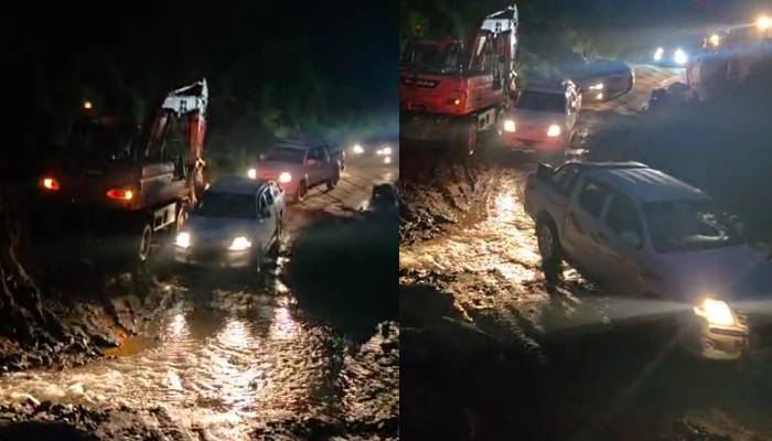 پاک فوج کی انجینئرز کور نے شانگلہ میں لینڈ سلائیڈنگ کی وجہ سے بند سڑک کو کھول دیا