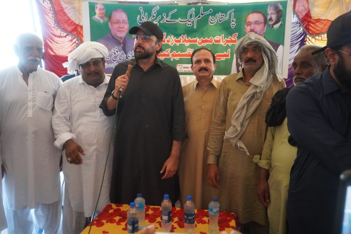 وفاقی وزیر چوہدری سالک حسین کا سیلاب زدہ علاقوں کا دورہ