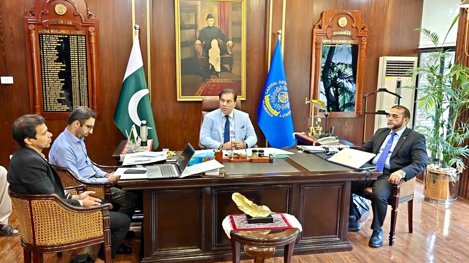 کیپیٹل ڈویلپمنٹ اتھارٹی کے چیئرمین کی زیر صدارت جمعرات کوسی ڈی اے بورڈ کا 16واں اجلاس