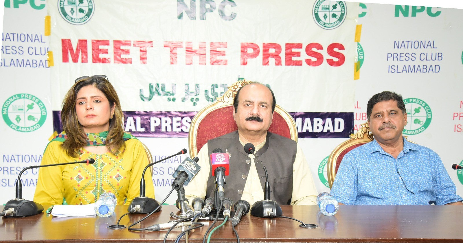 وزیراعظم یوتھ پروگرام کے چیئرمین رانا مشہود احمد خاں کا نیشنل پریس کلب اسلام آباد کا دورہ