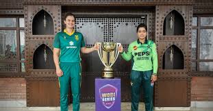 Pakistan and South Africa women's teams