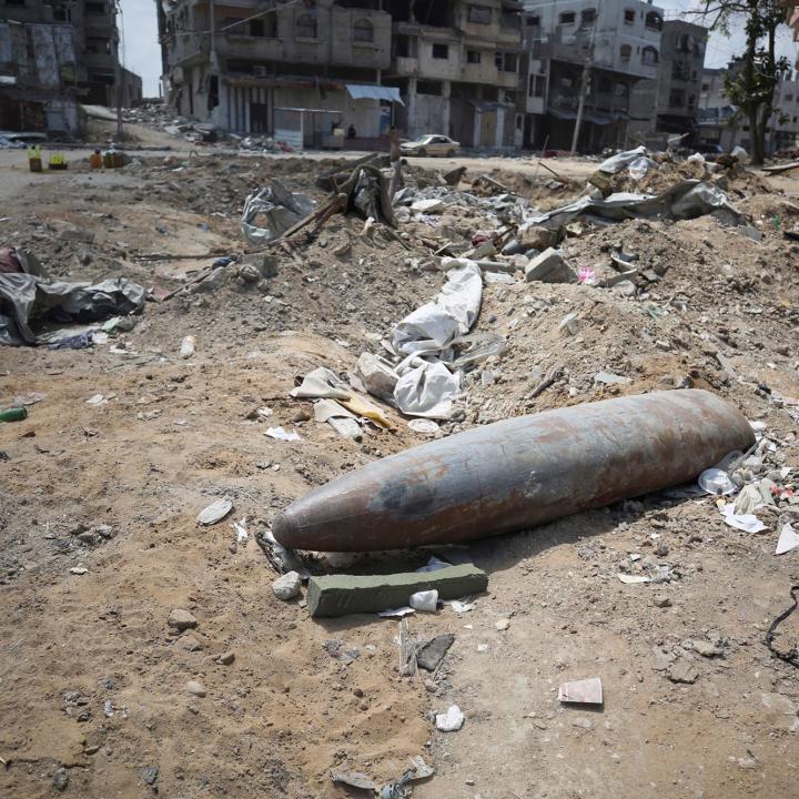 Unexploded ordnance in Gaza poses a major threat to returning civilians, Handicap International