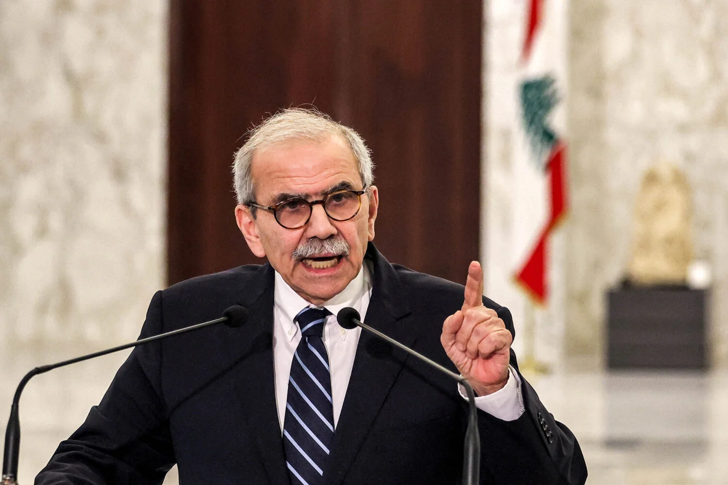 Lebanese Prime Minister Nawaf Salam