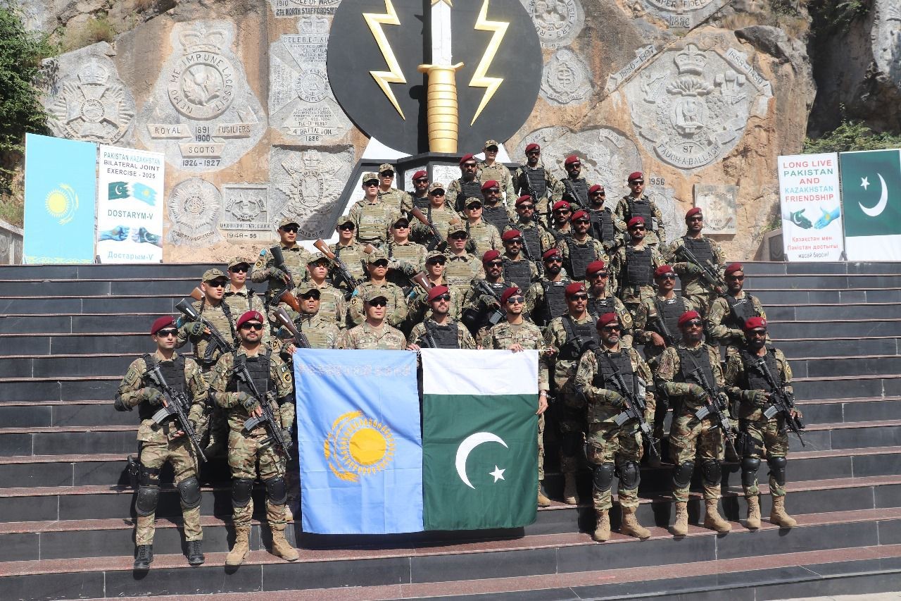 پاکستان اور قزاخستان کی افواج کے درمیان انسداد دہشت گردی کے سلسلے میں پاکستان-قزاخستان مشترکہ مشق دوستریم-Vجاری