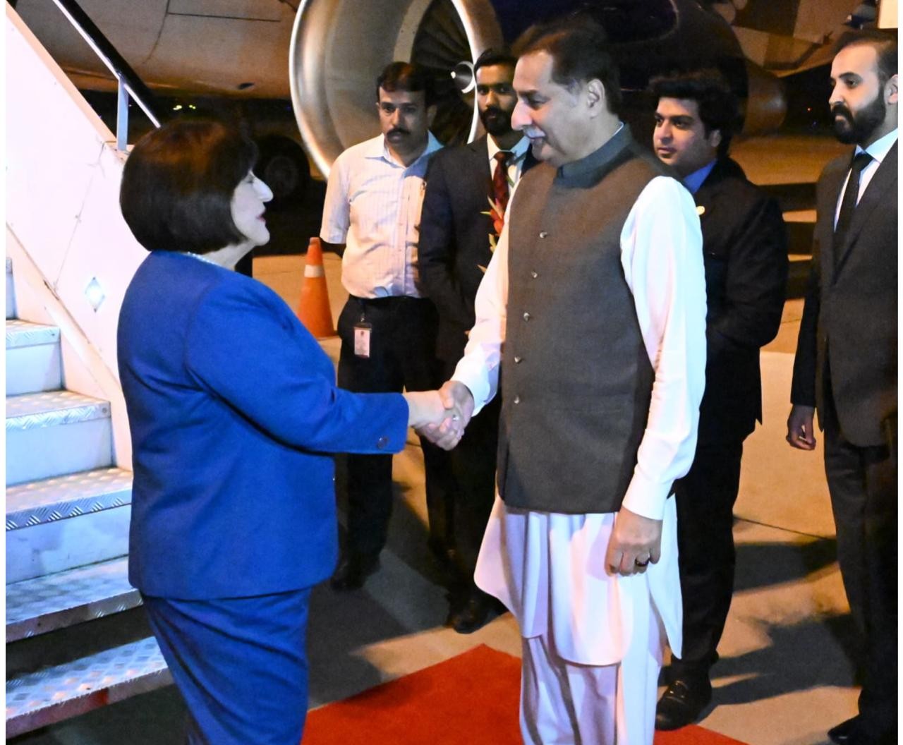 Azerbaijani Speaker arrives in Pakistan