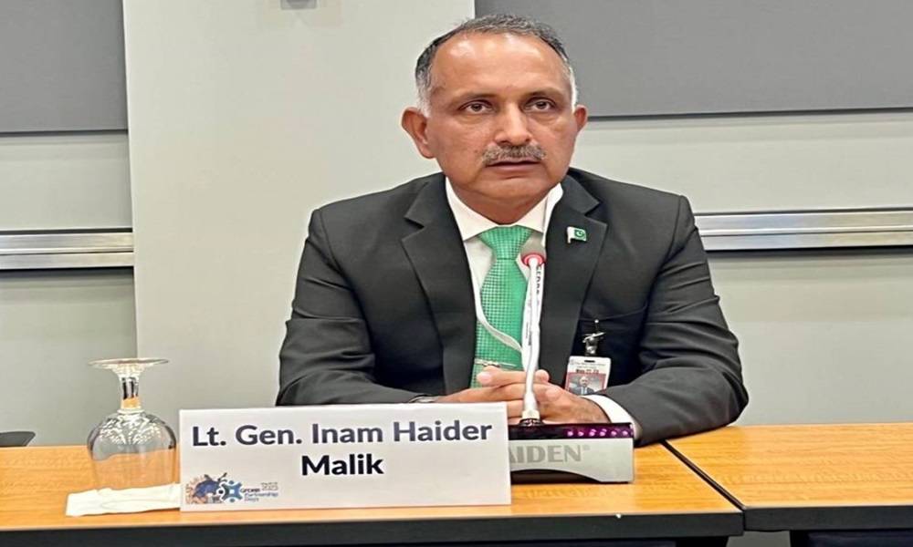 این ڈی ایم اے کا پیشگی آگاہی نظام عالمی معیار تک پہنچ چکا ،پاکستان آفات سے نمٹنے کے لیے نیشنل ریسورس نیٹ ورک قائم کر رہا ہے، چیئرمین لیفٹیننٹ جنرل انعام حیدر ملک