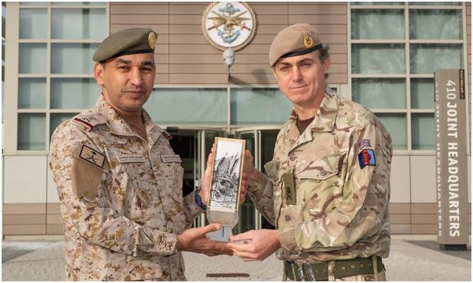 سعودی اور برطانوی جوائنٹ فورسز کے کمانڈرز کی ملاقات، فوجی تعاون پر تبادلہ خیال