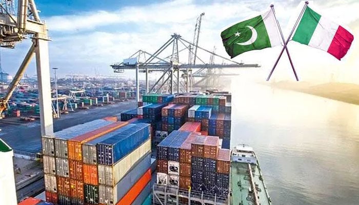 اٹلی کوپاکستان کے فاضل تجارت کے حجم میں جاری مالی سال کے دوران اضافہ ریکارڈ