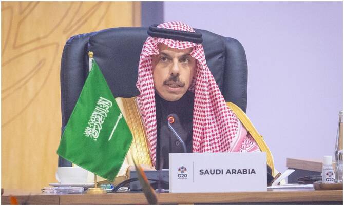 سعودی عرب پائیدار اقتصادی نظام کو فروغ دینے کے لئے جی 20 ممالک کے ساتھ شراکت داری کےلئے پر عزم ہے، سعودی وزیرخارجہ