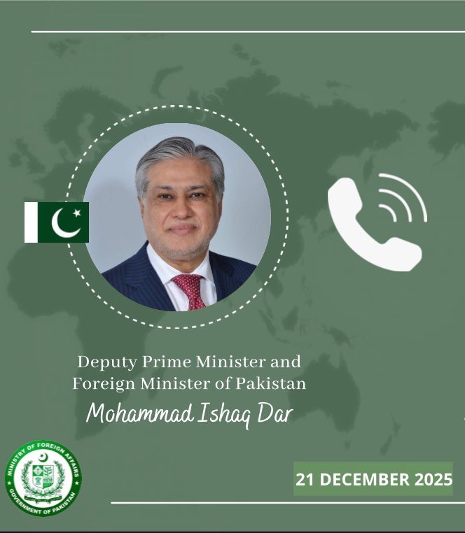 اسحاق ڈار اور ترک وزیرِ خارجہ کے درمیان ٹیلیفونک رابطہ، علاقائی صورتحال اور غزہ پر تفصیلی تبادلۂ خیال