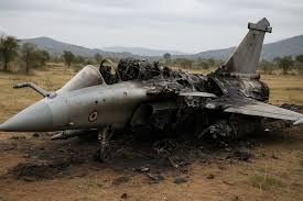 Destroyed Rafale jets