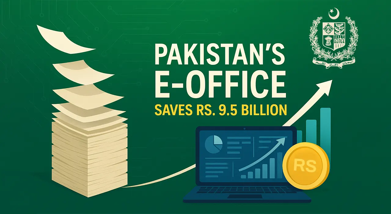 وفاقی ای آفس سسٹم سے سالانہ 9.5 ارب روپے کی بچت، سرکاری پراسیسنگ وقت میں 84 فیصد کمی