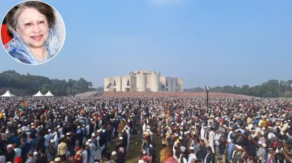 بنگلہ دیش کی سابق وزیراعظم بیگم خالدہ ضیا کو ڈھاکہ کے شیر بنگلہ نگر میں سپرد خاک کر دیا گیا، نماز جنازہ میں ہزاروں افراد کی شرکت