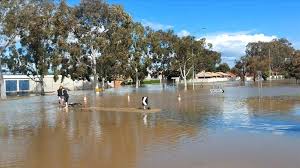 Flooding due to rain in the Australian state of Victoria