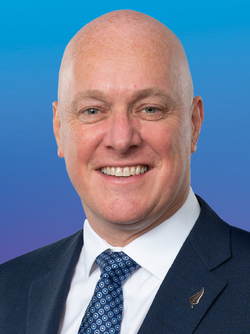 New Zealand Prime Minister Christopher Lakson