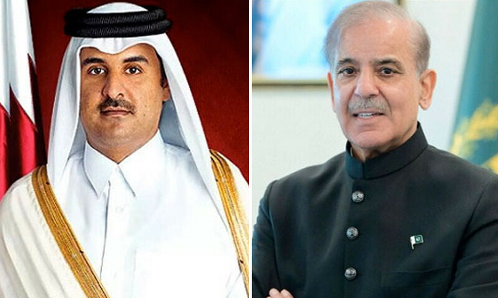 وزیراعظم محمد شہباز شریف سے قطر کے امیر شیخ تمیم بن حمد الثانی کا ٹیلی فونک رابطہ، برادرانہ تعلقات کو مزید مستحکم کرنے کے مشترکہ عزم کا اعادہ