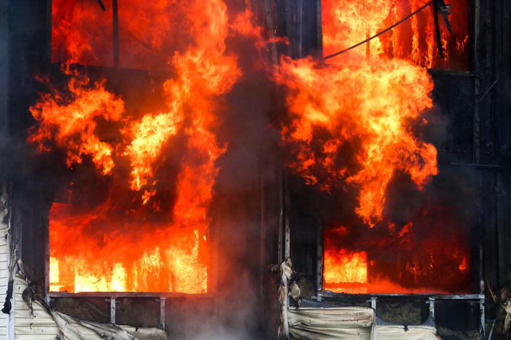 house fire in Russia