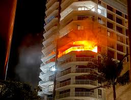 Apartment fire in Australia