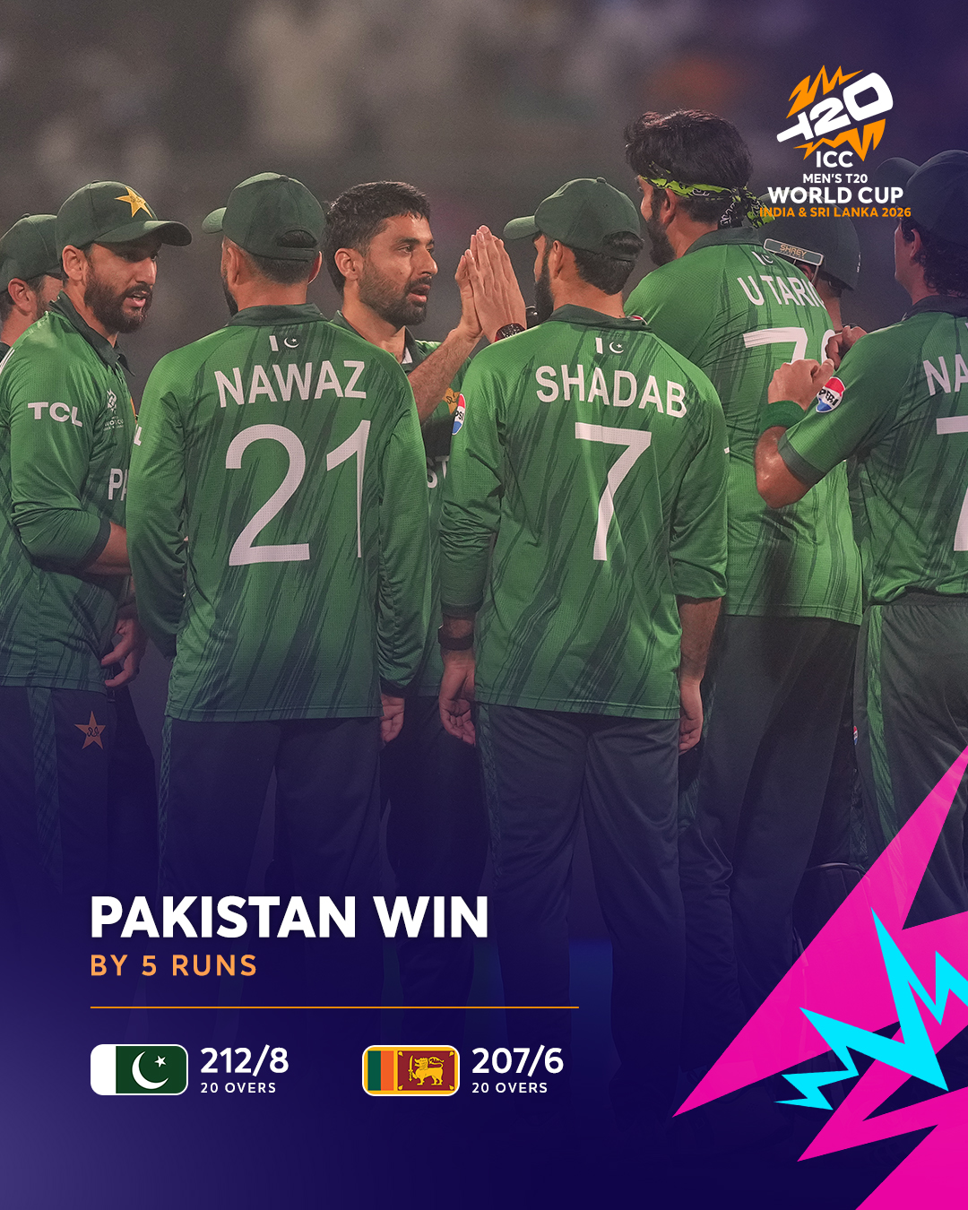 ٹی 20 ورلڈ کپ 2026،پاکستان فتح کے باوجود ٹورنامنٹ سے باہر، نیوزی لینڈ سیمی فائنل میں پہنچ گیا