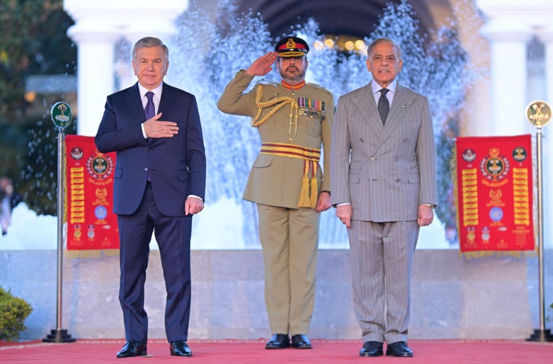 Pakistan and Uzbekistan