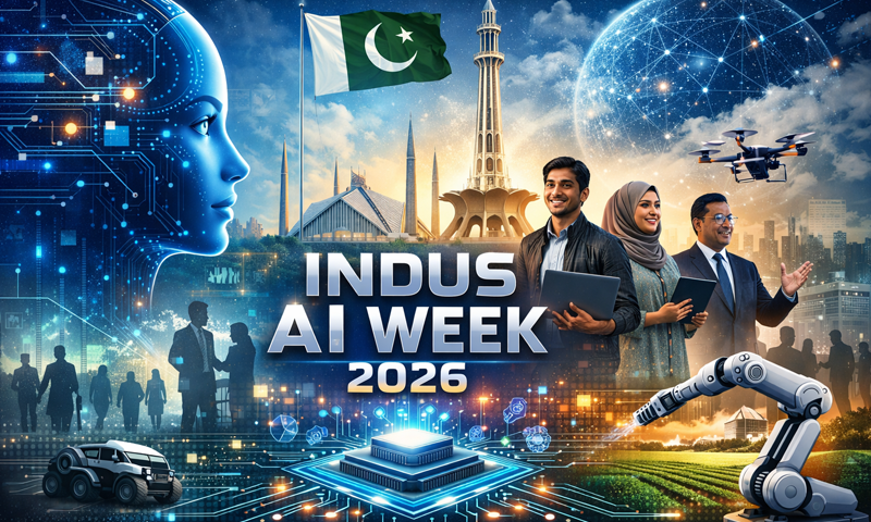 انڈس اے آئی ویک انوویشن، لرننگ اور انگیجمنٹ ایرینا انڈس اے آئی ویک 2026 کا متحرک عوامی مرکز بن کر ابھرا