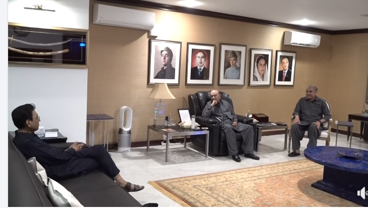 صدر مملکت آصف علی زرداری سے وفاقی وزیر داخلہ محسن نقوی اور ایم کیو ایم پاکستان کے چیئرمین ڈاکٹر خالد مقبول صدیقی کی ملاقات