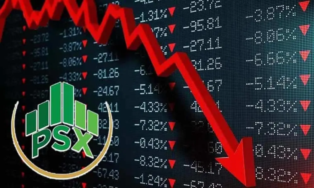 پاکستان سٹاک مارکیٹ میں مندی کارحجان ، 100 انڈیکس 3714.57 پوائنٹس کی کمی کے بعد157496.10پوائنٹس پربند