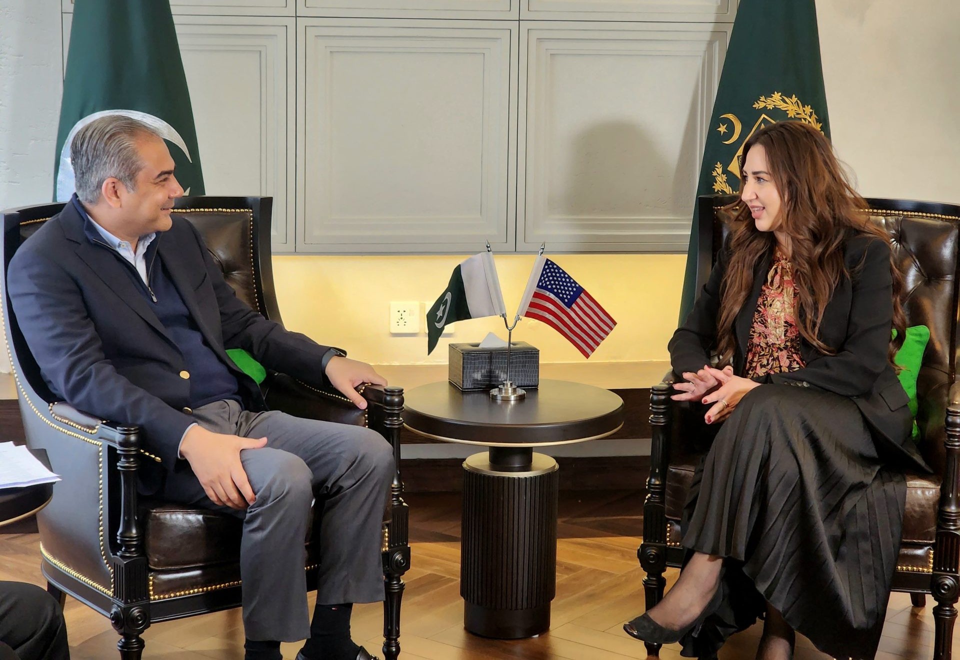 Mohsin Naqvi meets with US Ambassador