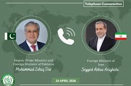 Iranian Foreign Minister holds telephone conversation with Deputy Prime Minister Ishaq Dar