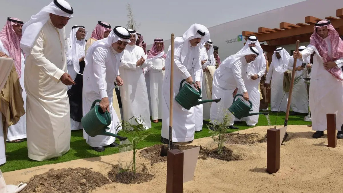 Tree planting campaign in Abqaiq