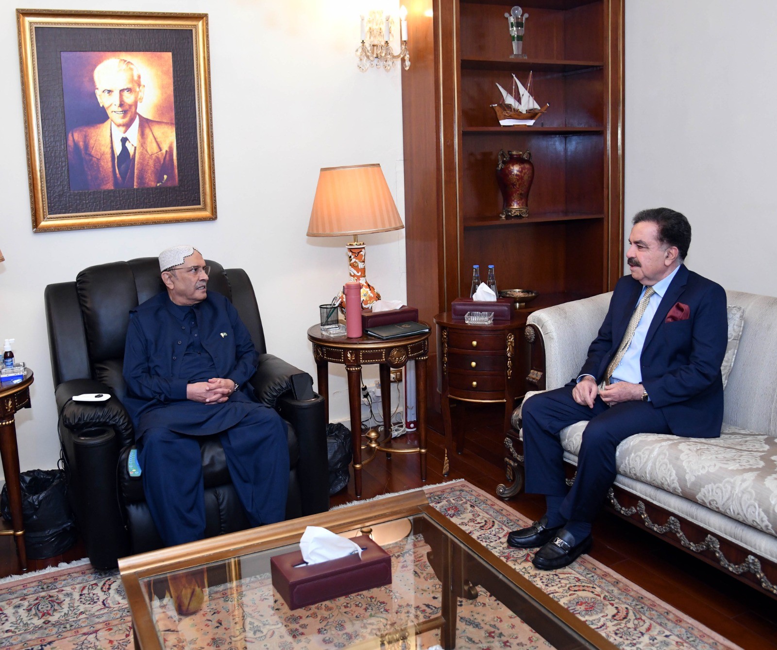 صدرِ مملکت آصف علی زرداری سے گورنر بلوچستان شیخ جعفر خان مندوخیل کی ملاقات
