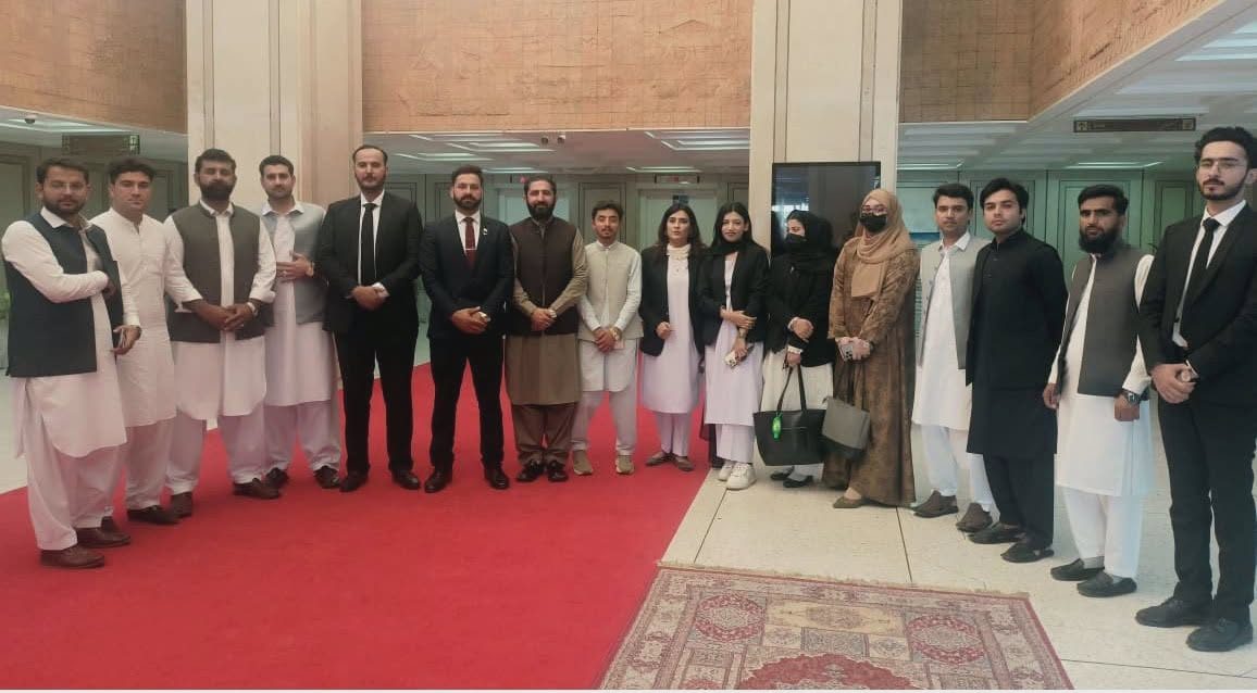 خیبر پختونخوا یوتھ اسمبلی کے وفد کاسینیٹ کی کارروائی دیکھنے اور پارلیمانی نظام کے بارے میں آگاہی حاصل کرنے کے لیے دورہ