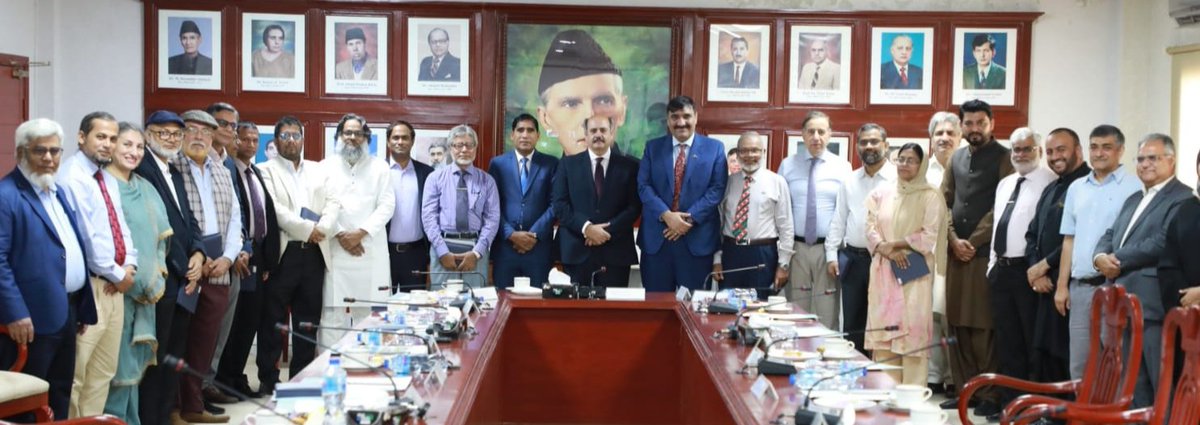 بنگلہ دیش کے سینئر ماہرینِ تعلیم کے اعلیٰ سطحی وفد کا قائداعظم یونیورسٹی کا دورہ