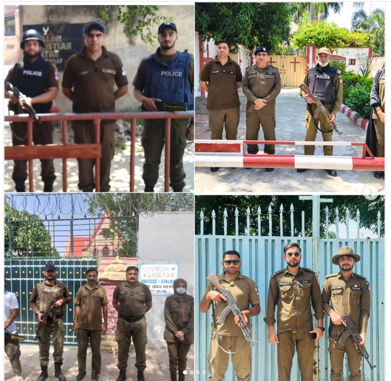 صوبہ بھر کے گرجا گھروں میں مسیحی عباداتی پروگرام، پنجاب پولیس کے سخت سکیورٹی انتظامات