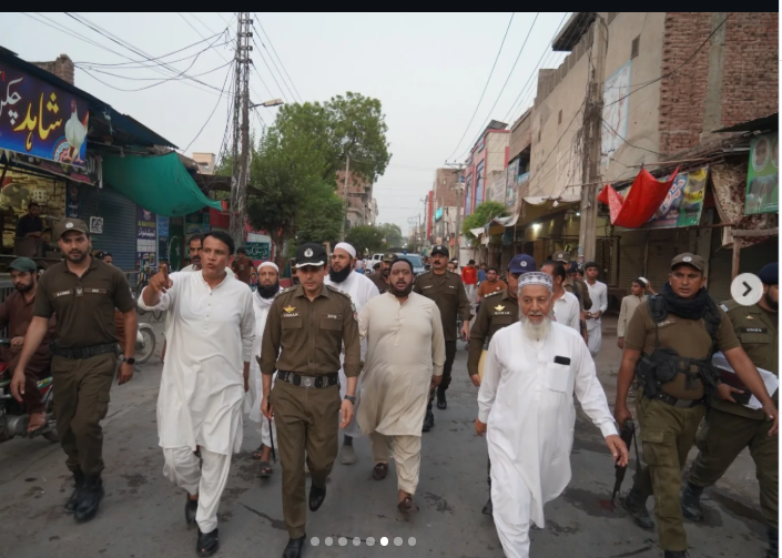 ڈی پی او ساہیوال کا ڈپٹی کمشنر کے ہمراہ چیچہ وطنی میں مختلف امام بارگاہوں اور جلوس روٹس کا دورہ
